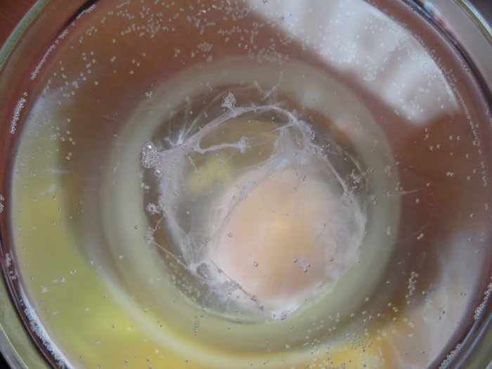 Определение порчи по результату выкатки яйца